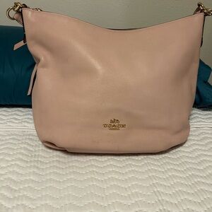 Coach Pink Leather Shoulder Bag